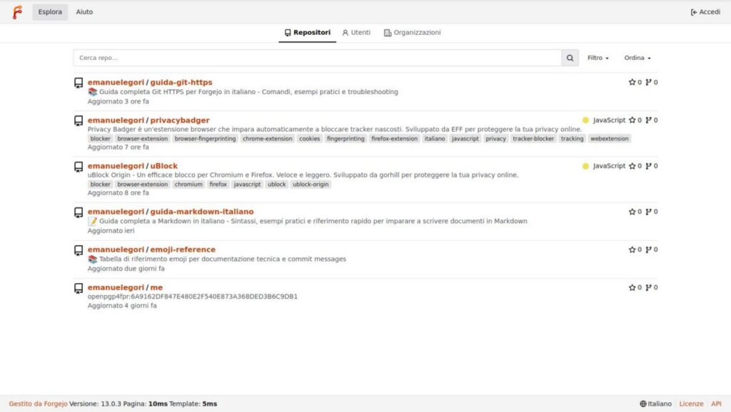 Guida Git HTTPS per Forgejo/Gitea