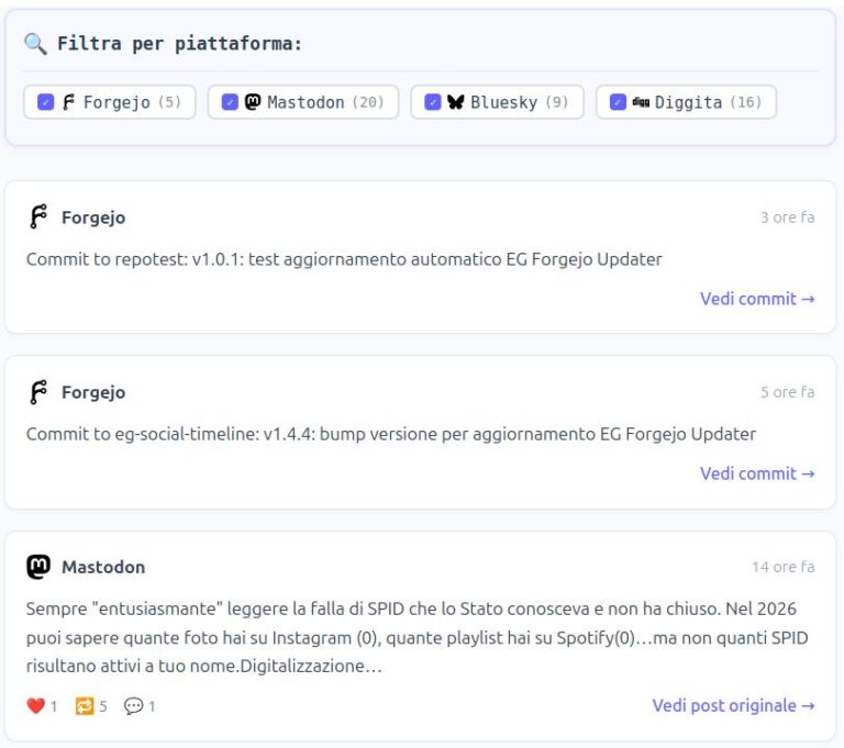 Plugin EG Social Timeline
